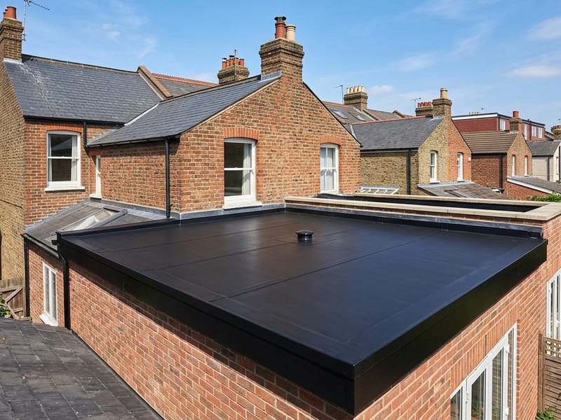 Flat roof repair completed